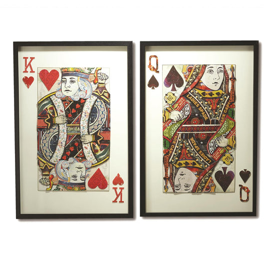 Playing Card Wall Art-Set of two