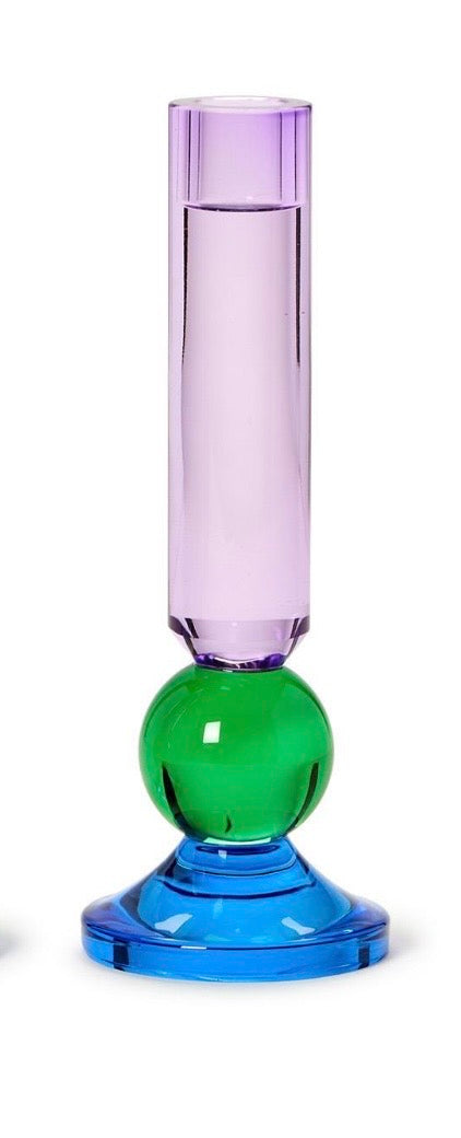 Glass Candleholders-Set of 2