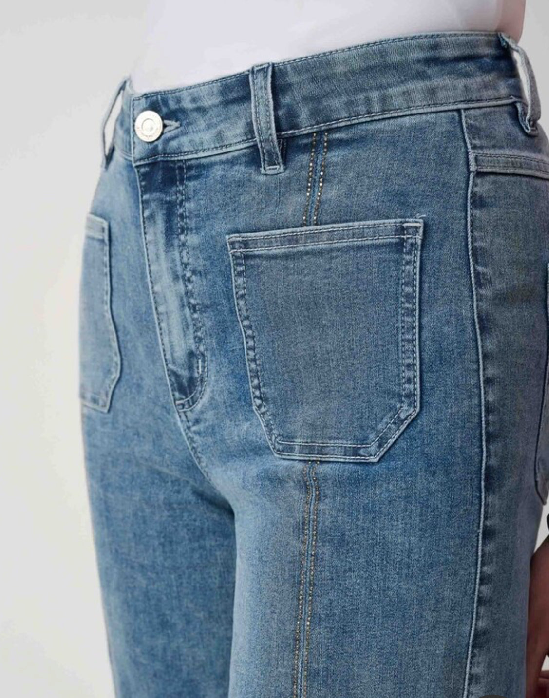 Joseph Ribkoff Culotte with Embellishment Front Seam