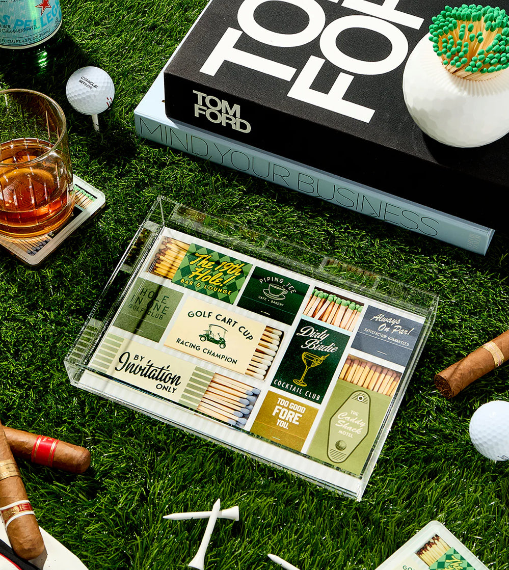Golf Matchbook Acrylic Tray