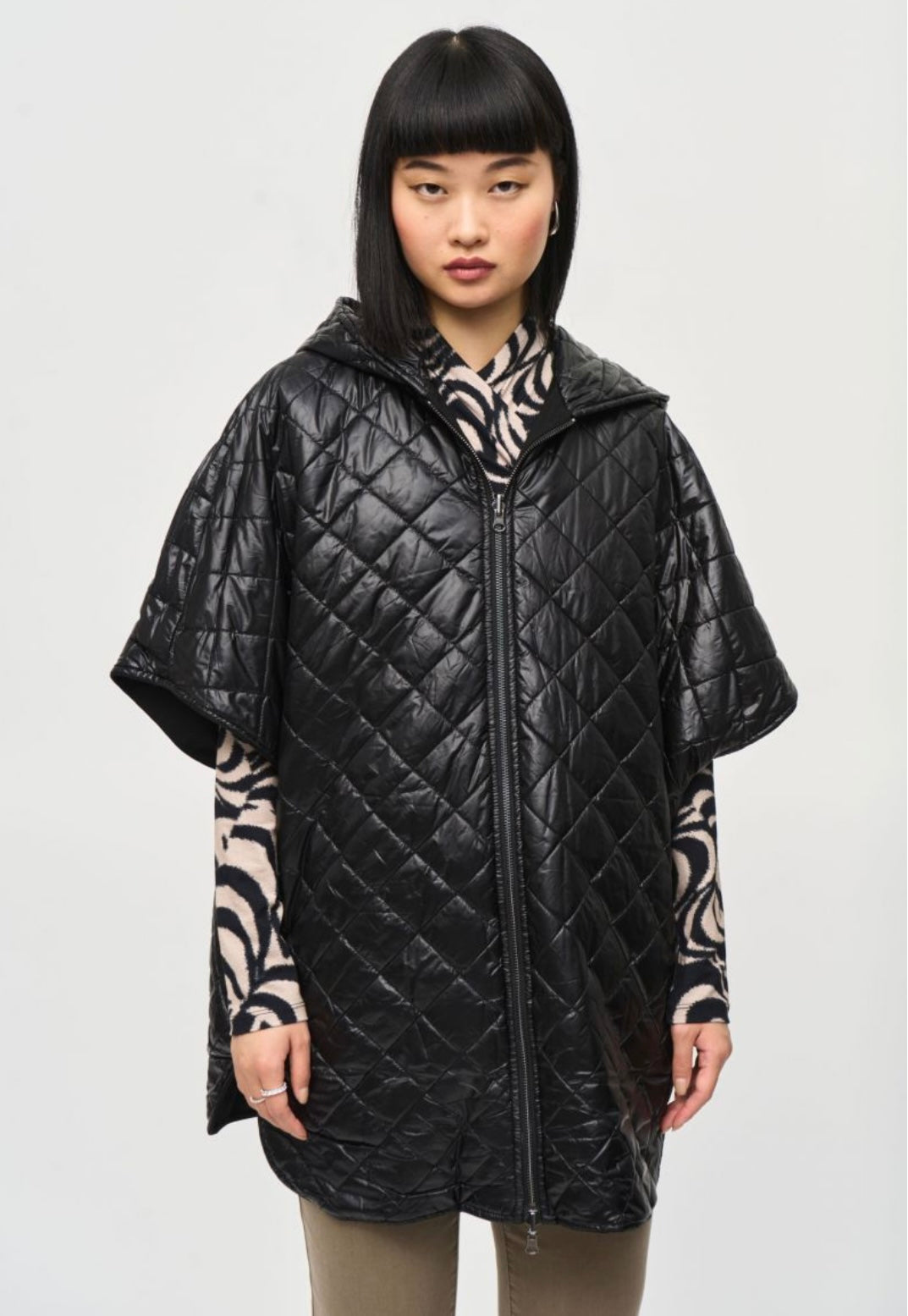 Joseph Ribkoff Reversible Hooded Cape