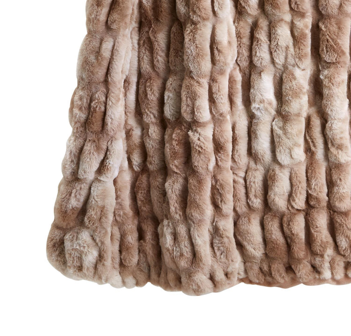 Marbled Faux Fur Throw