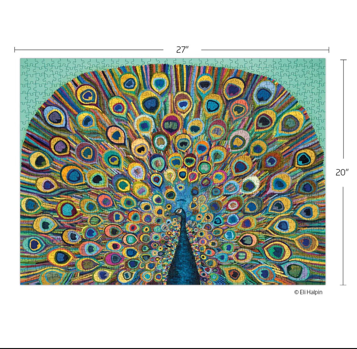 Peacock 1000 Piece Puzzle