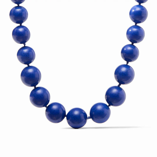 Bonbon Statement Necklace-Gold/Lapis Blue