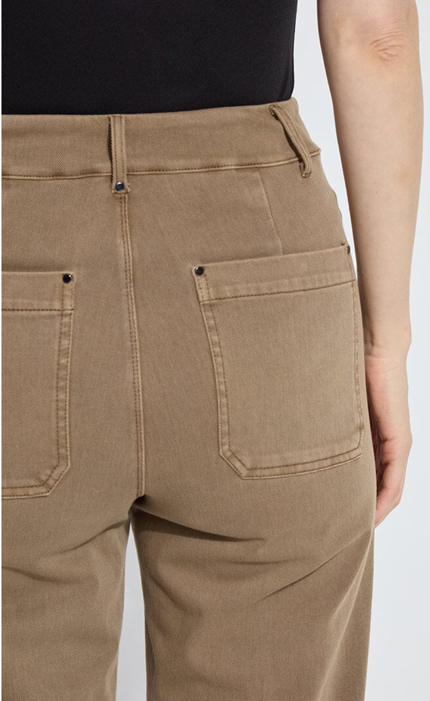 Erin Hi-Waist Denim-Antique Olive (Green)