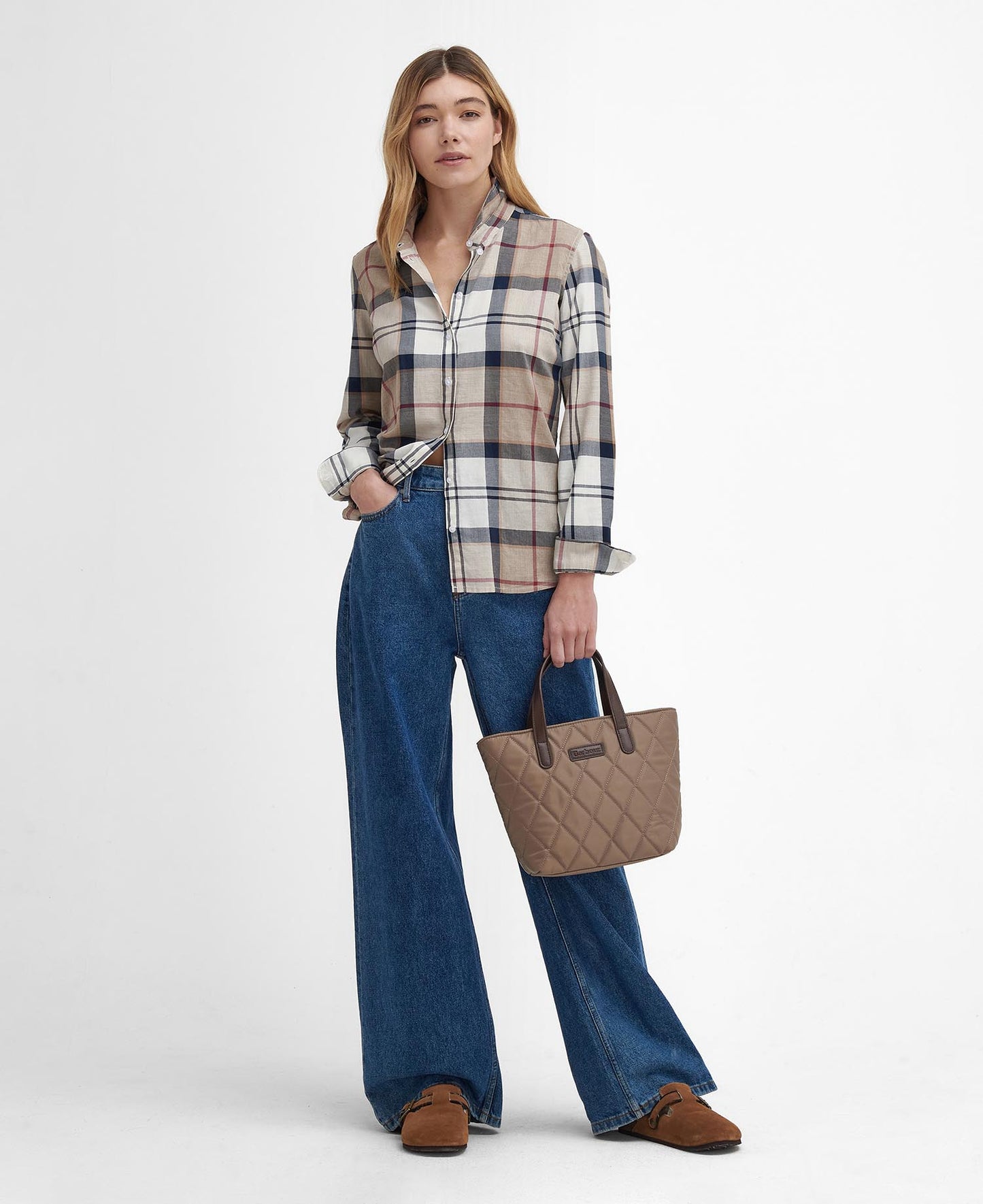 Bredon Regular Long-Sleeved Shirt-Light Muted Tartan