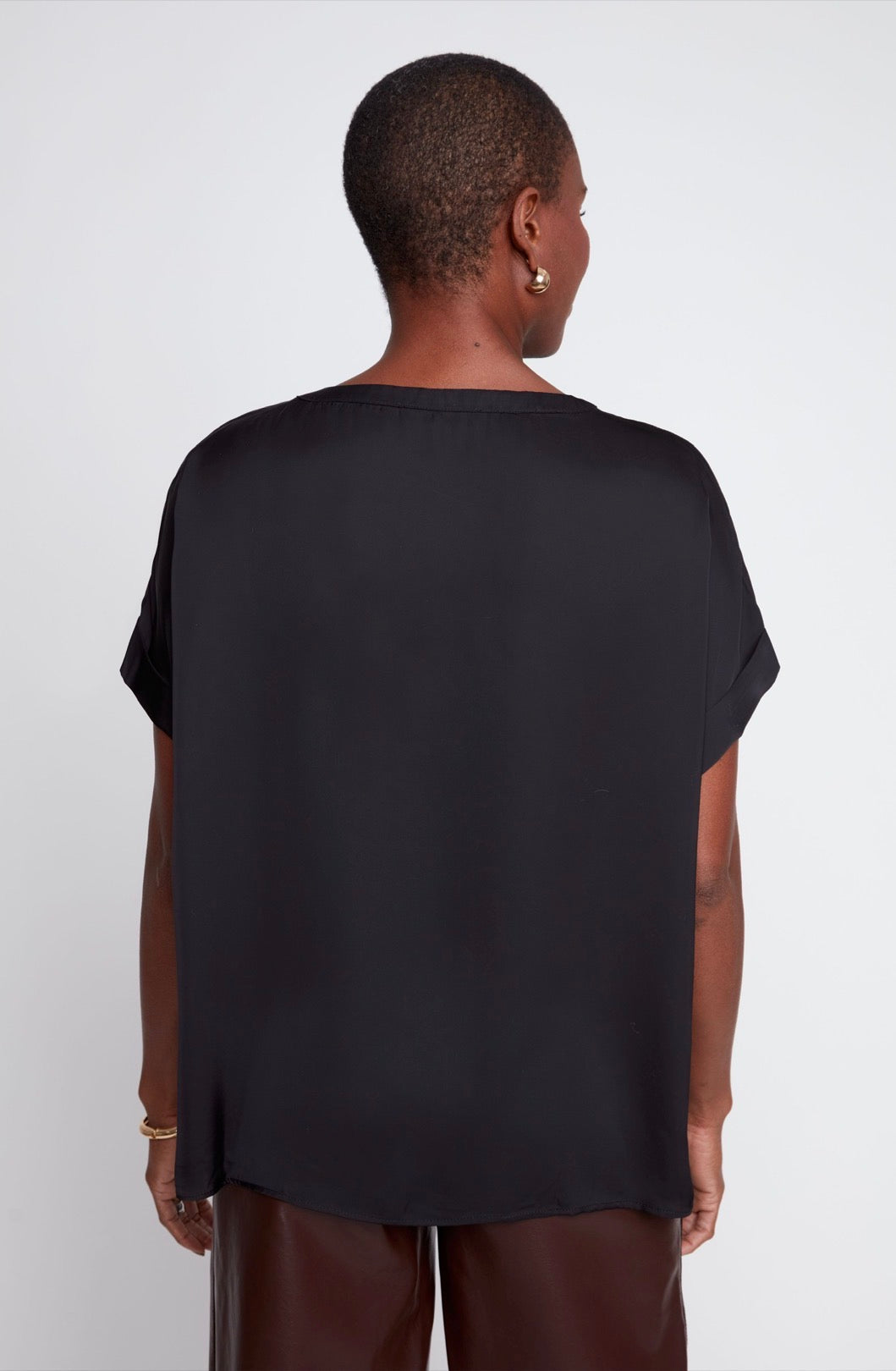Black Woven Blouse