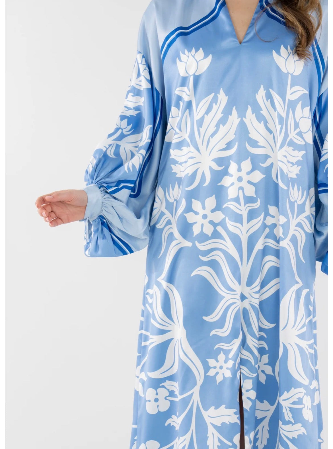 Fiona Dress- Dutch Tile