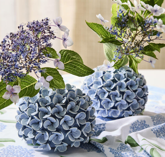 Hydrangea Bud Vase/Taper Candle Holder