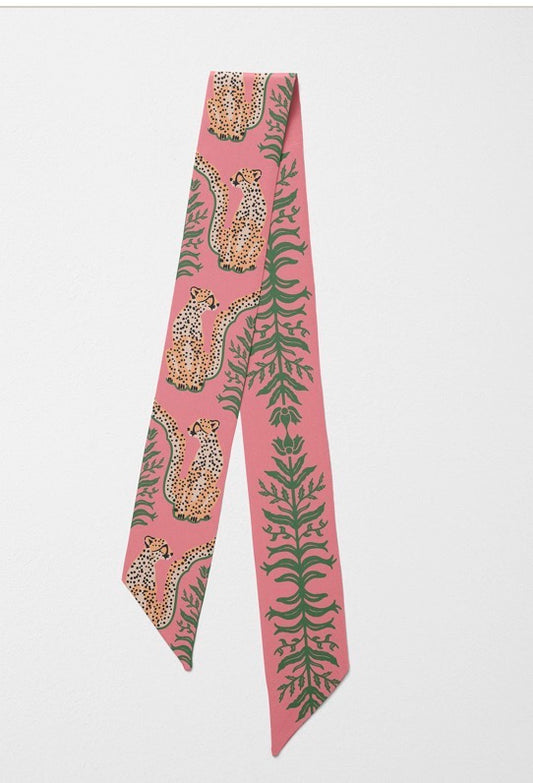 Hand Stitched Scarflette-Cabana Cat