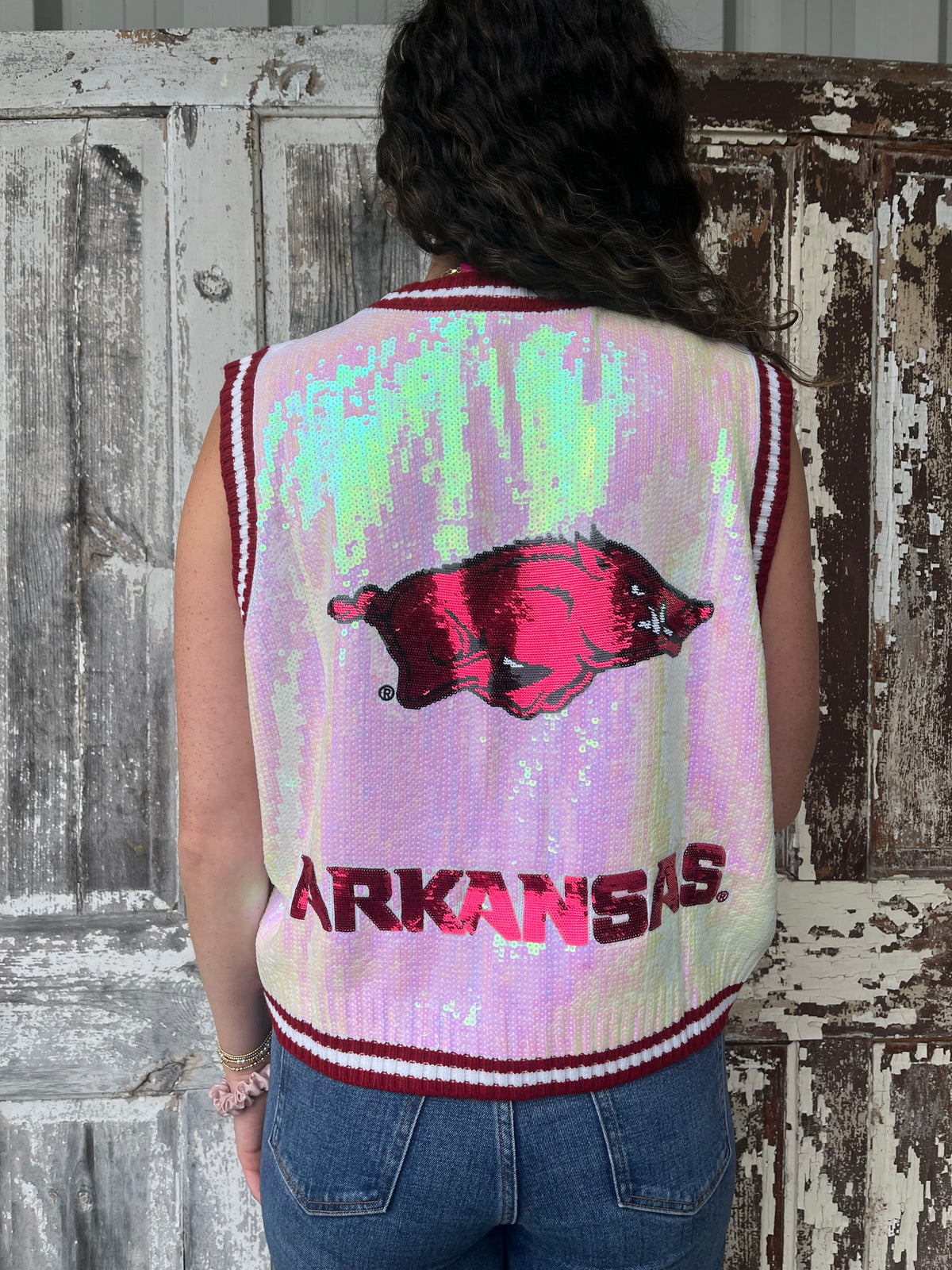 Sweater Razorback Arkansas Razorbacks Sweater Vest – Darling's Fine Things