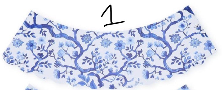 CHINOISERIE PAPER SHADE COVER-4 PATTERNS