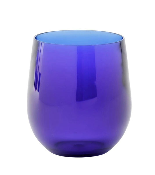 Acrylic 12oz Tumbler Glass in Cobalt