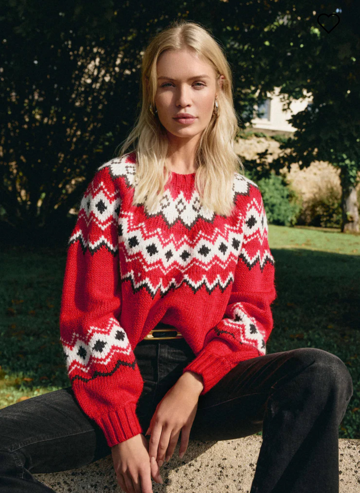 Z SUPPLY ADORNMENT FAIR ISLE SWEATER