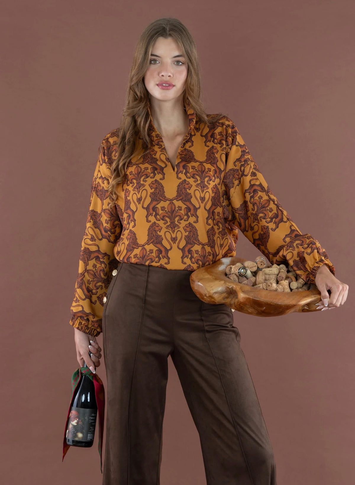 Long-Sleeve Poppy Leone Top