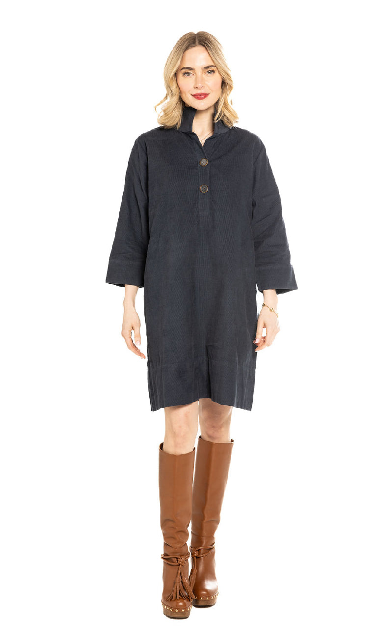 Arden Dress-Navy Corduroy