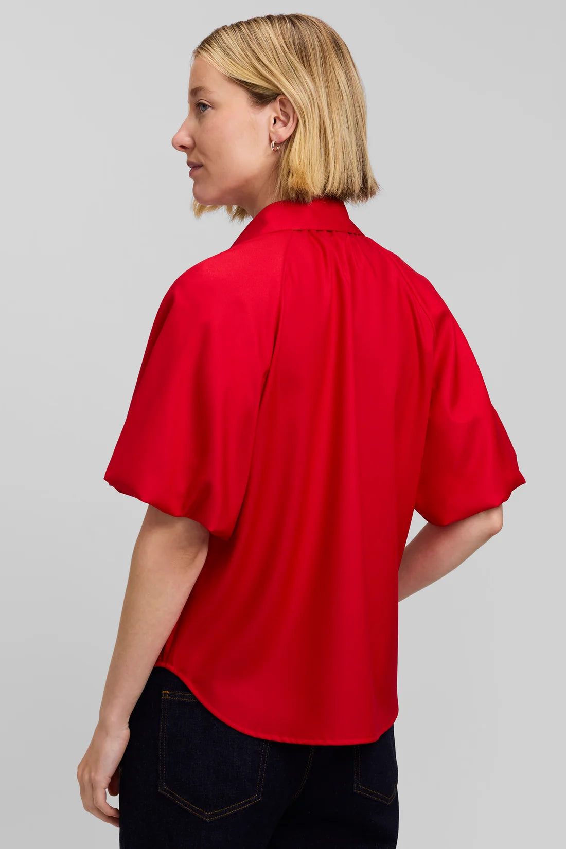 Paula Solid Puff Sleeve Top