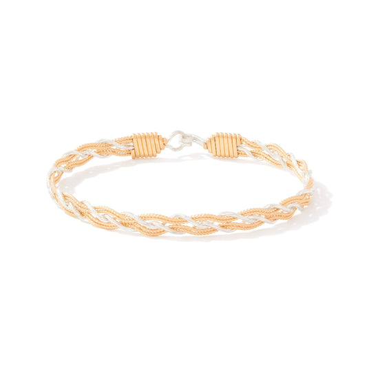 Ronaldo Kindred Spirits Bracelet 14k Gold Artist Wire and Sterling Silver