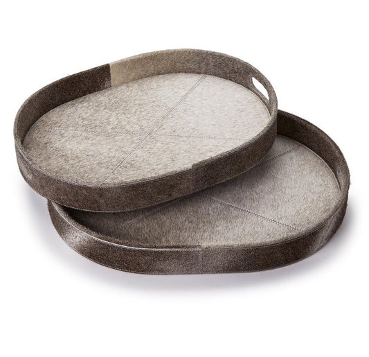 Cowhide Tray-Set of Two