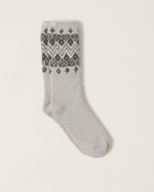 CozyChic Fair Isle Socks