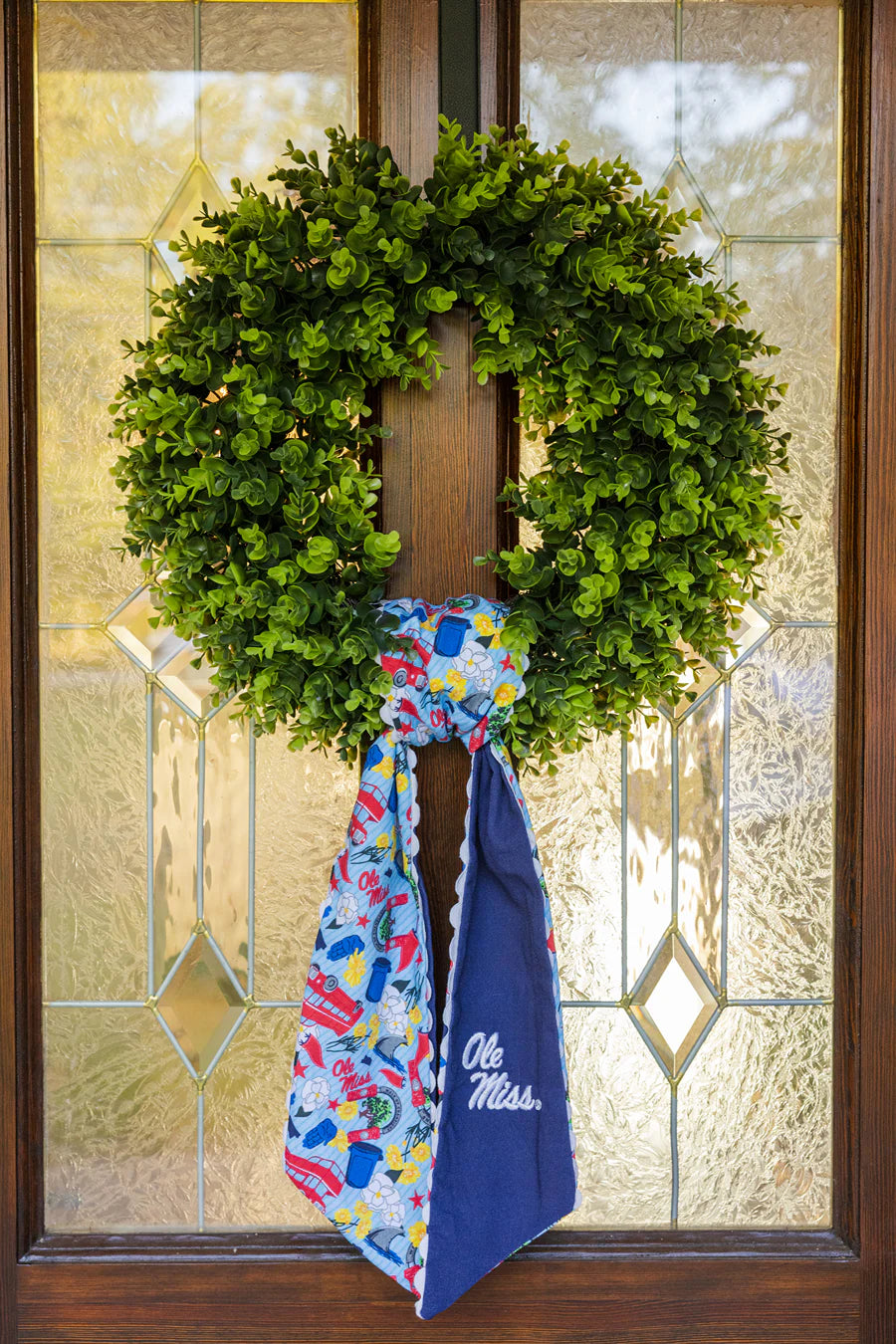 Ole Miss Rebels Wreath Scarf