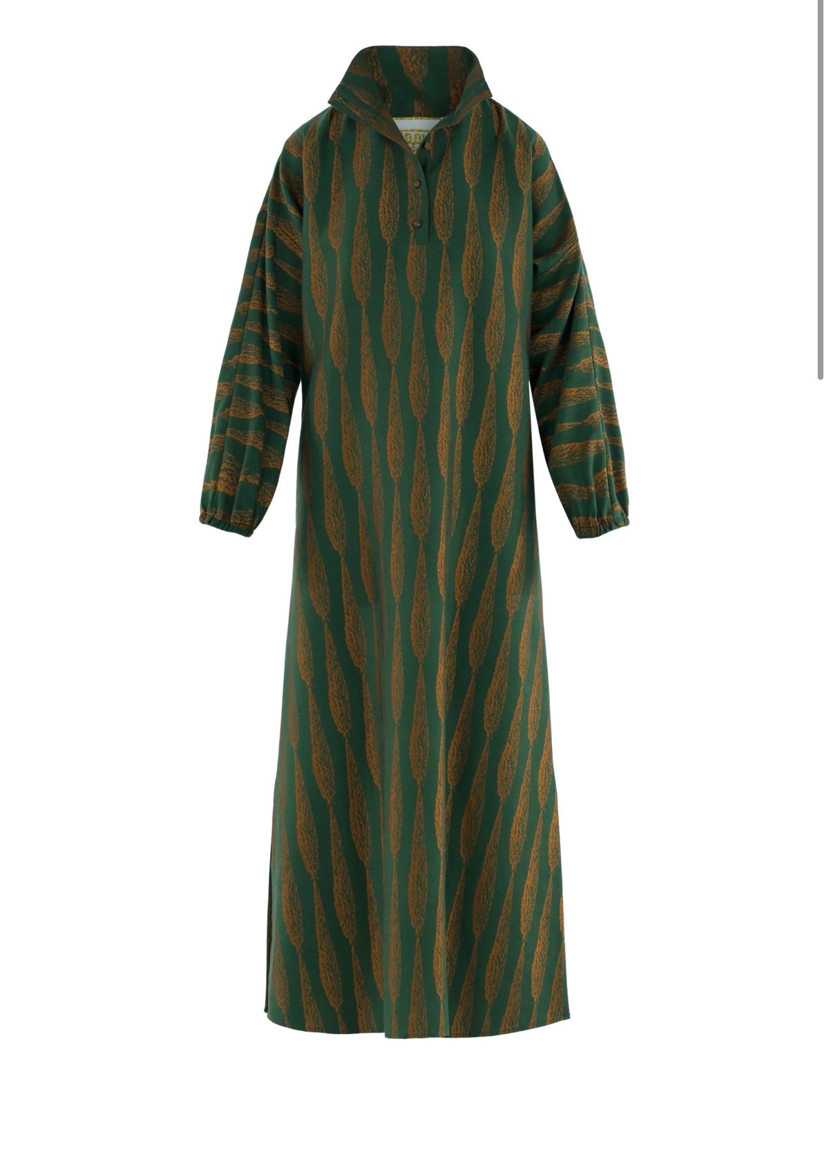 Long-Sleeve Poppy Maxi Tuscan Villa