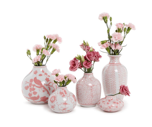 Pink Chinoiserie Vase-Each Sold Separately