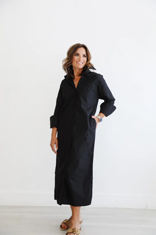 The Shirt Dress - Black