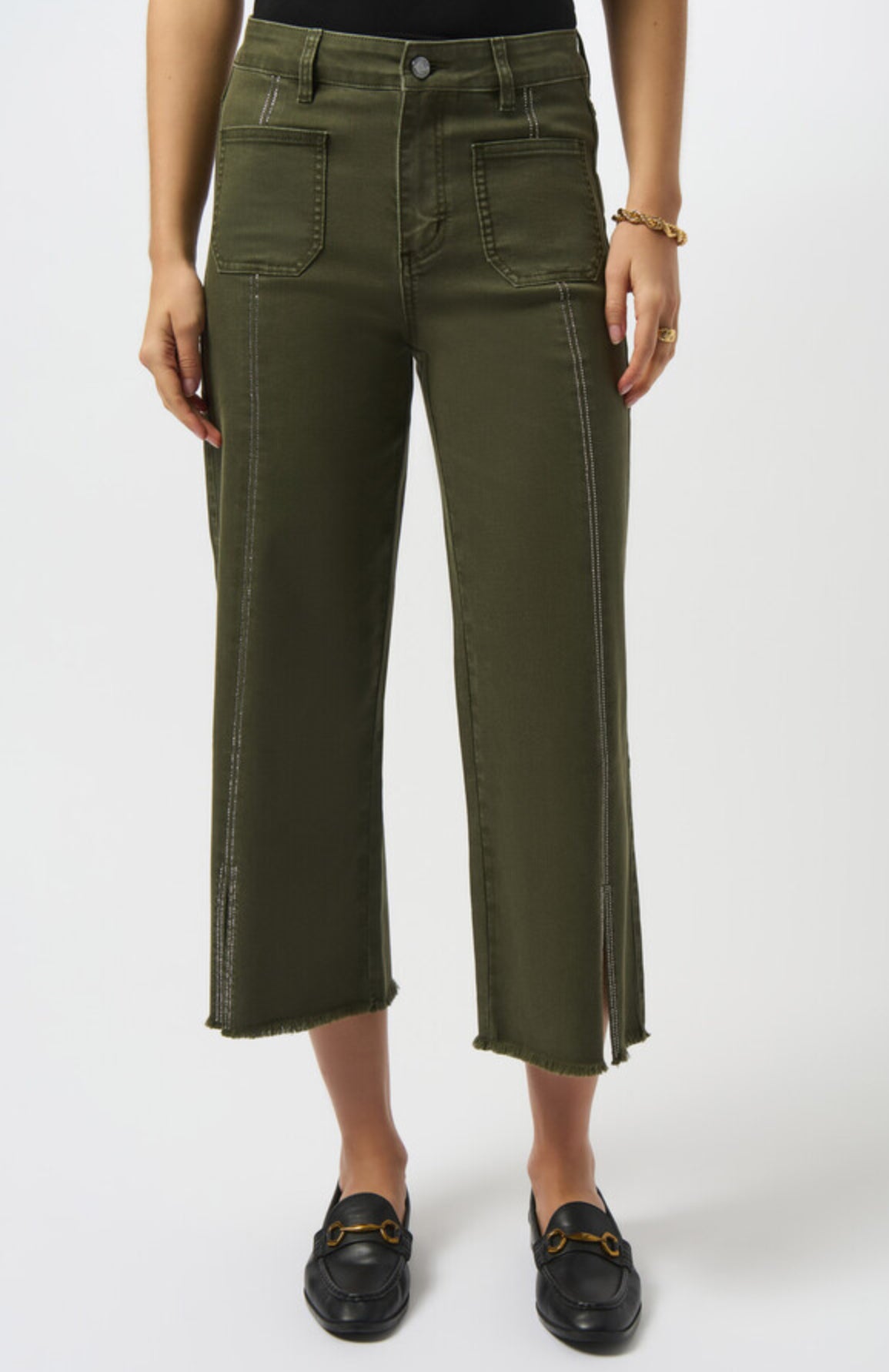 Joseph Ribkoff Culotte with Embellishment Front Seam
