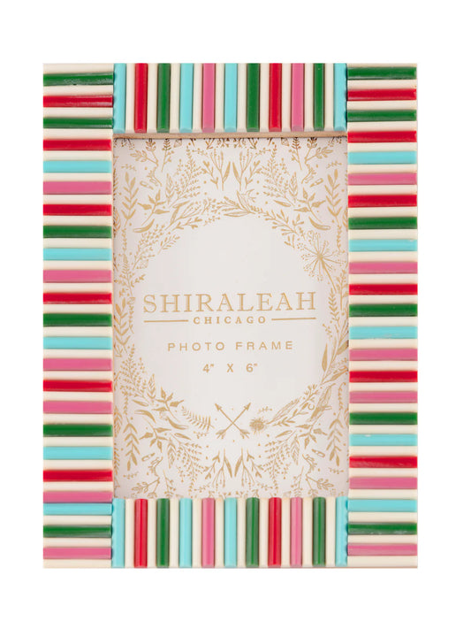 Viva 4X6 Mosaic Stripes Picture Frame
