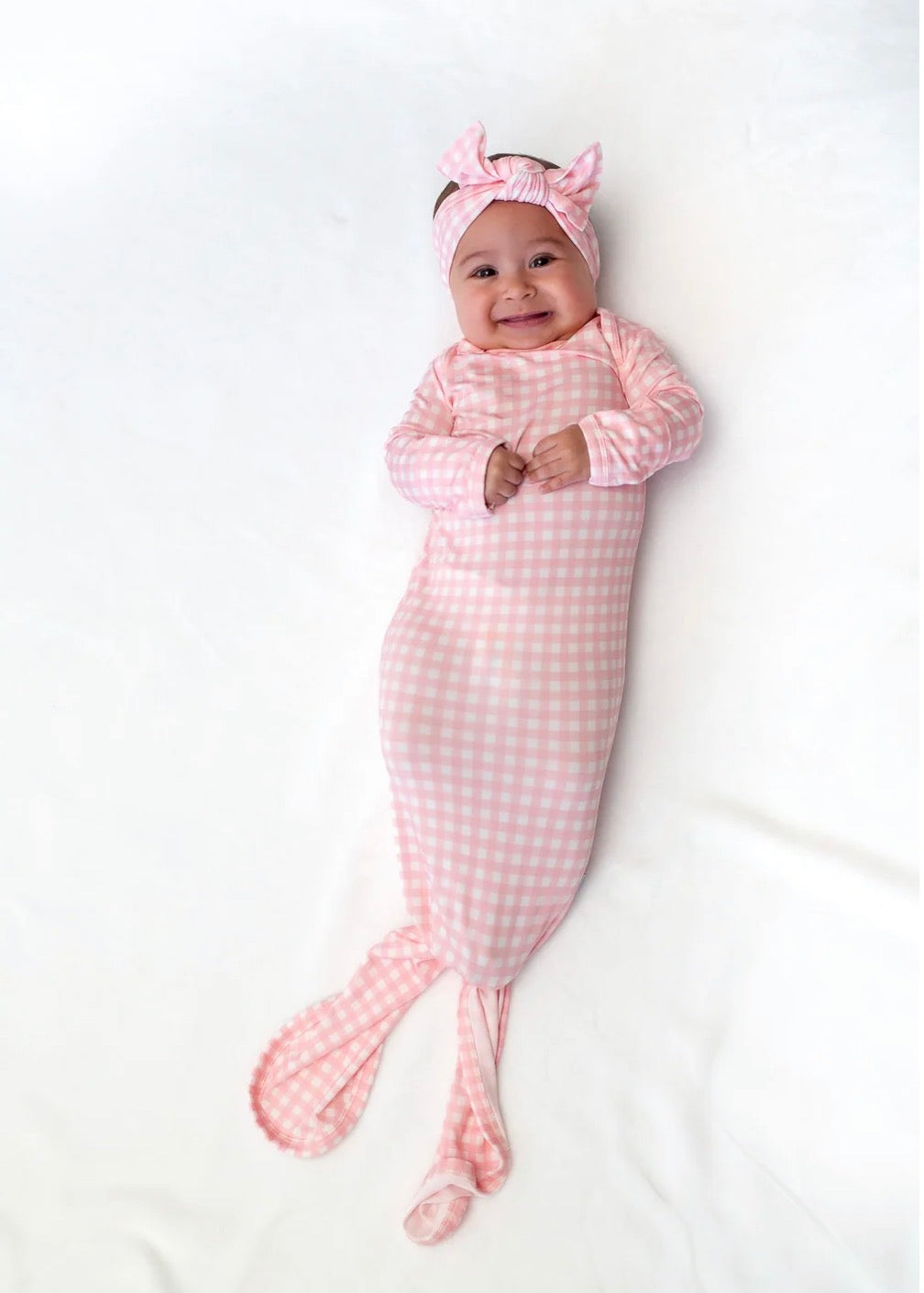 Knotted Gown - Gingham