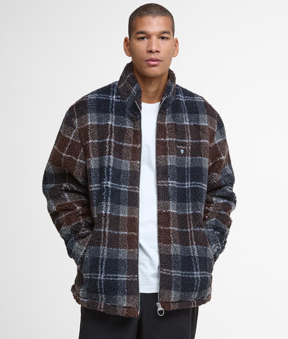 Barbour Tartan Fleece Zip Through