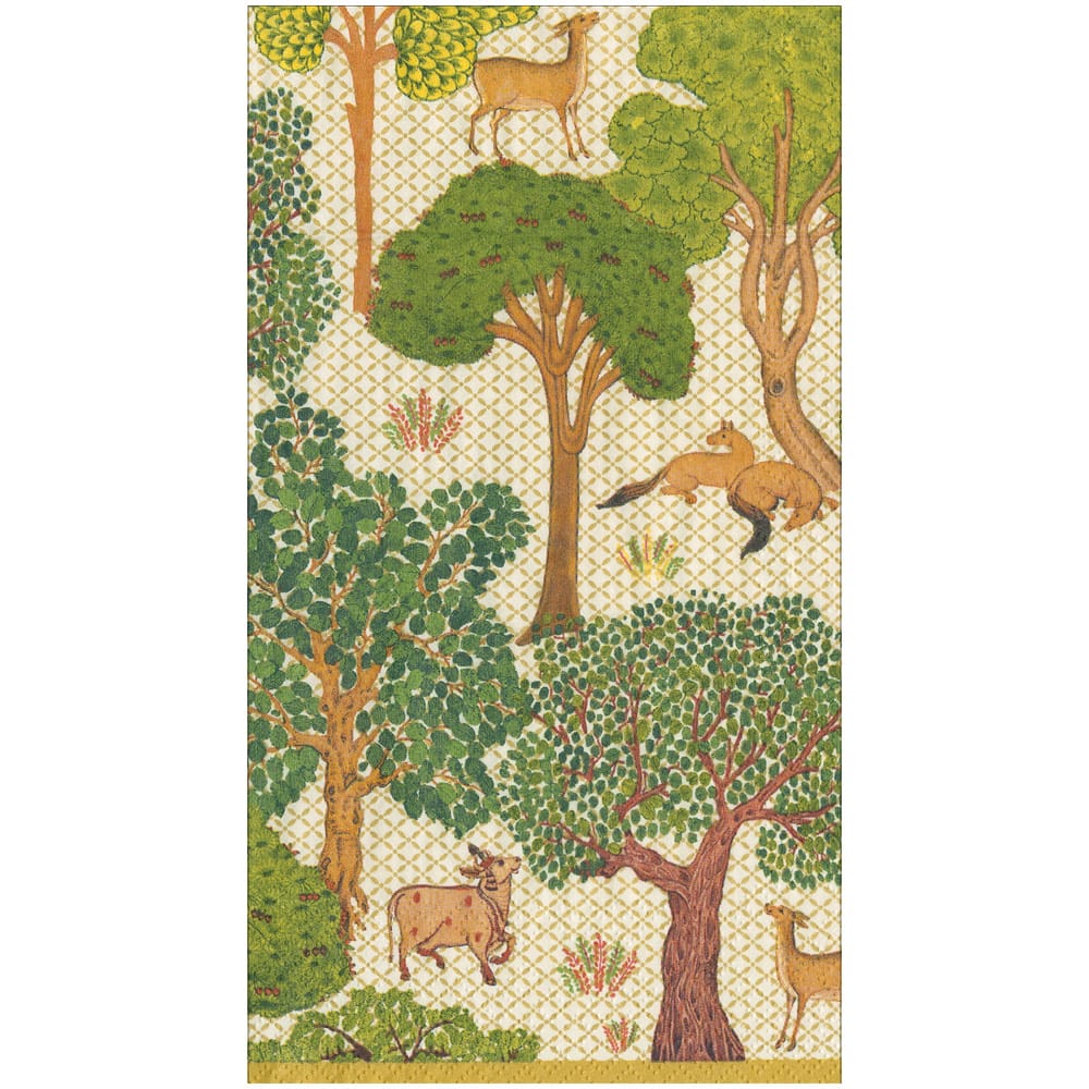 Arcadian Forest Linen Guest Towel