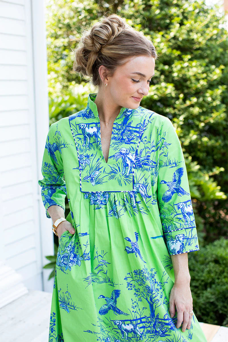 Long Deb Dress-Field & Feather