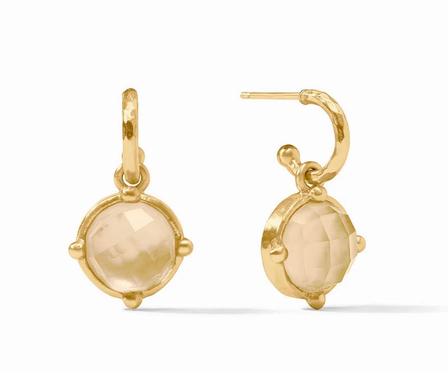 Honeybee Hoop and Charm Earrings