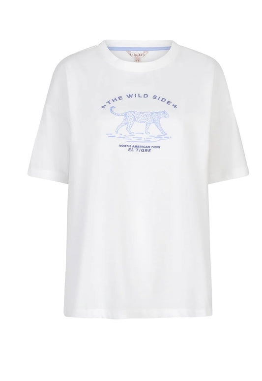 Safari ‘Wild Side’ Tee-Gold/White
