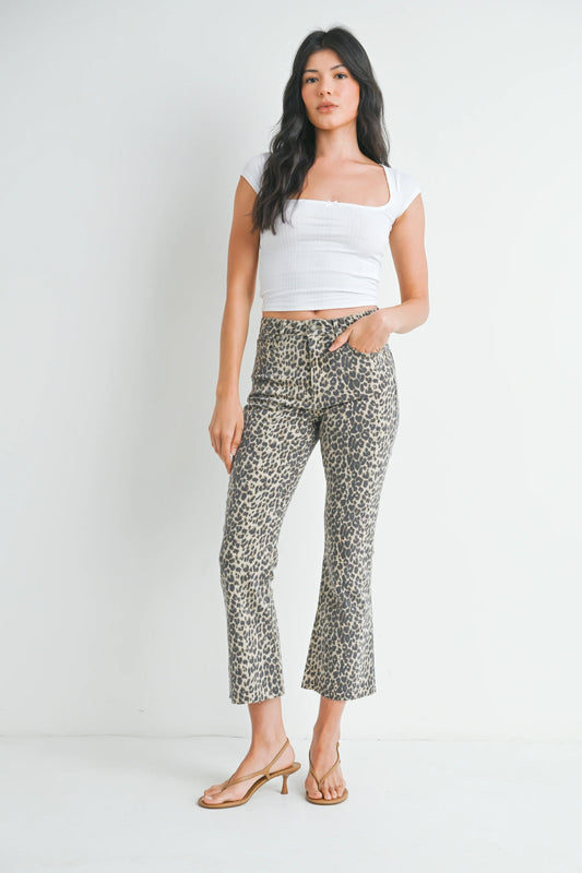 Leopard Crop Flare