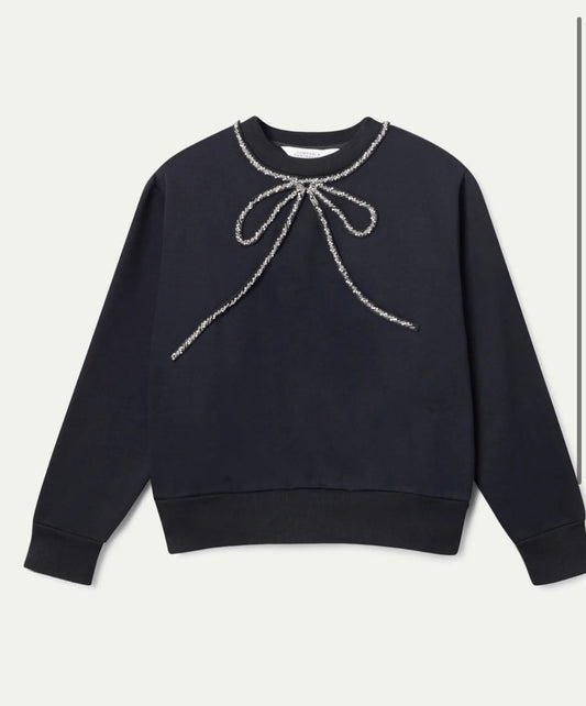 Crystal Bow Sweatshirt