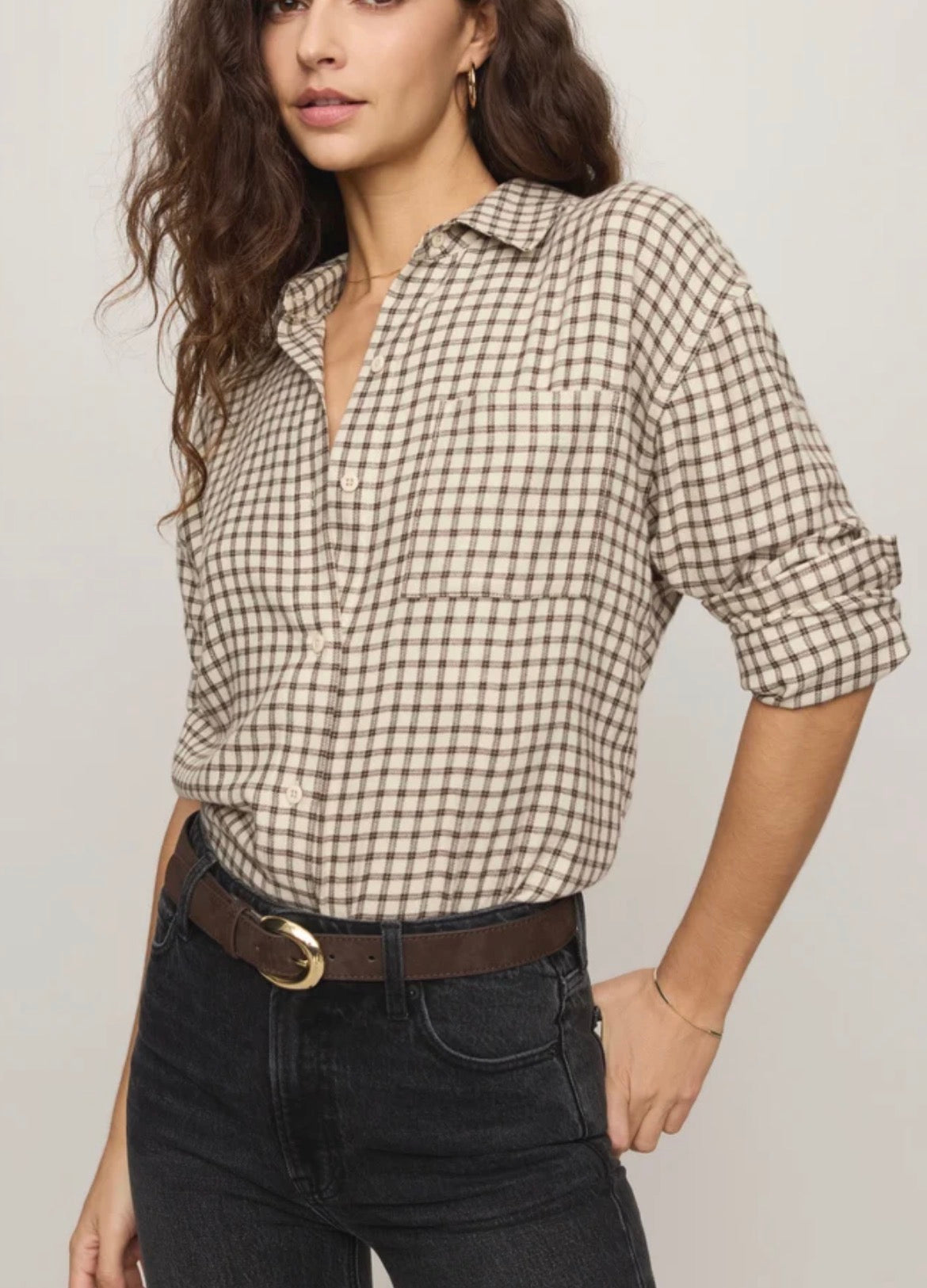 River Plaid Button Up