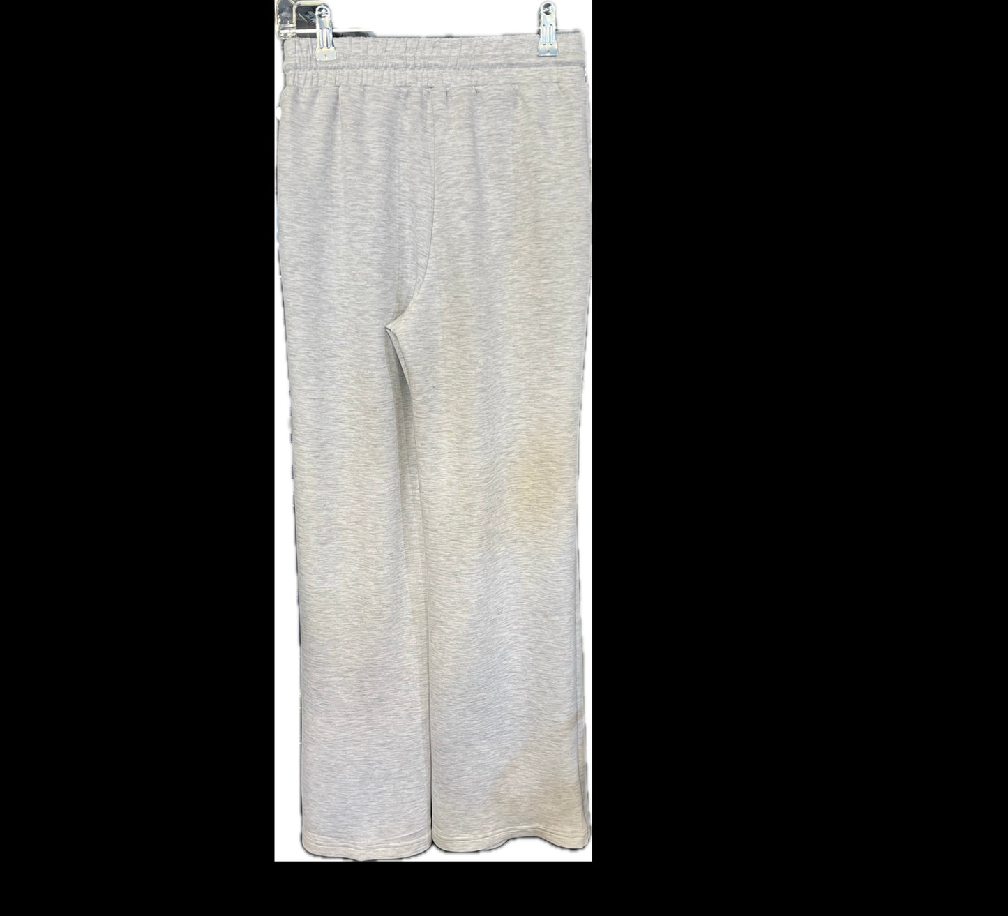 Soft Scuba Wide-Leg Pant-Heather Grey