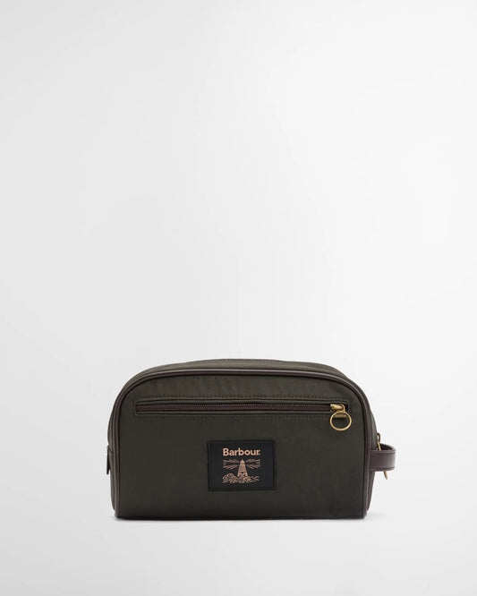 Barbour Waxed Washbag
