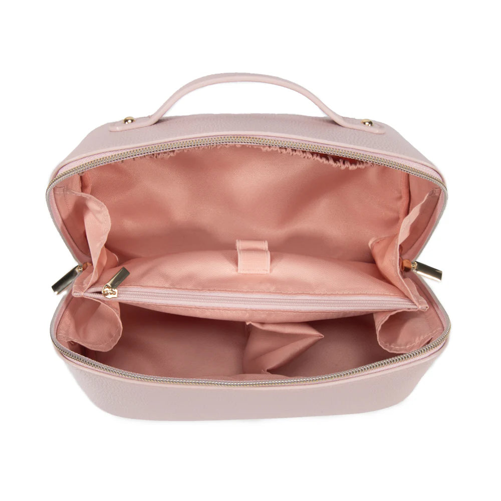 Leah Cosmetic and Jewelry Bag - Silver