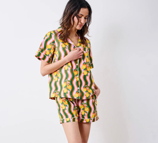 Short PJ Set-Lemon Twist
