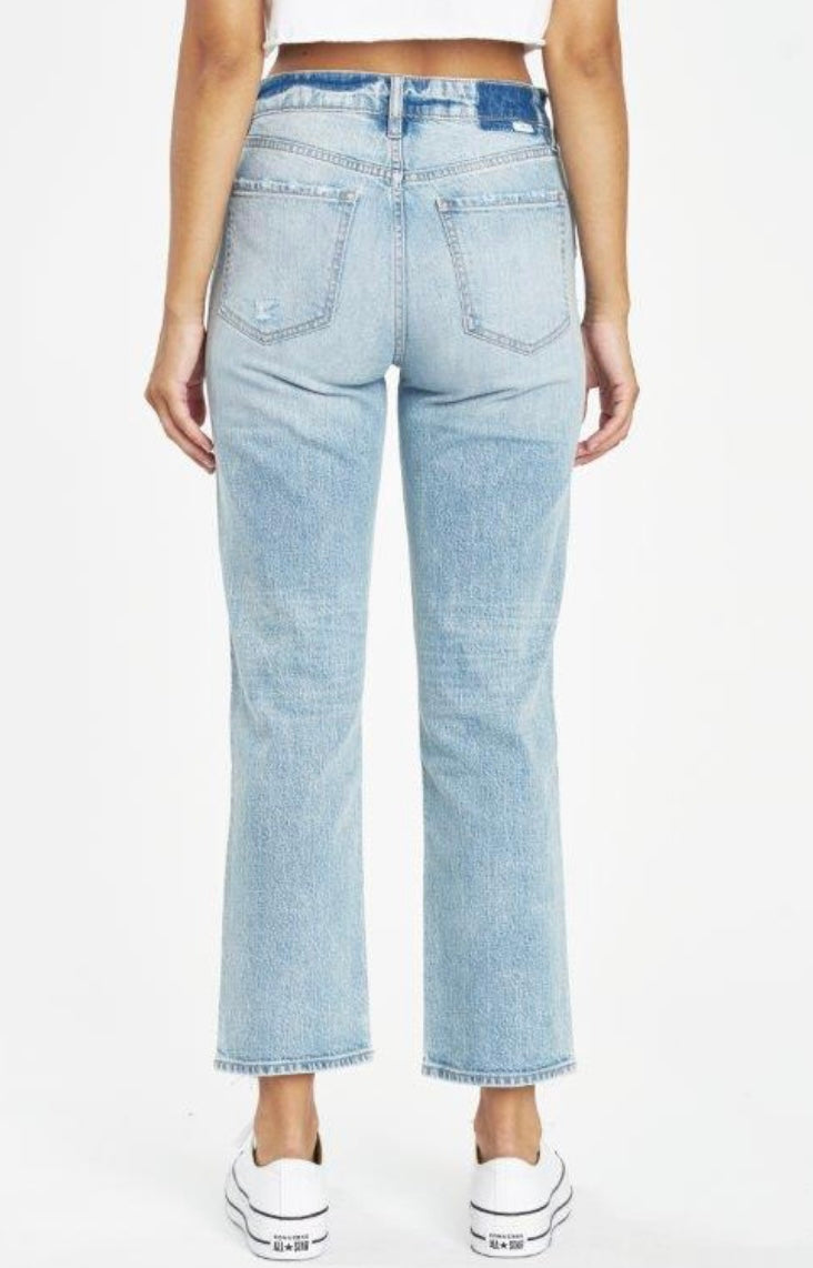 Daze Denim Straight up High Rise Straight Leg Jean