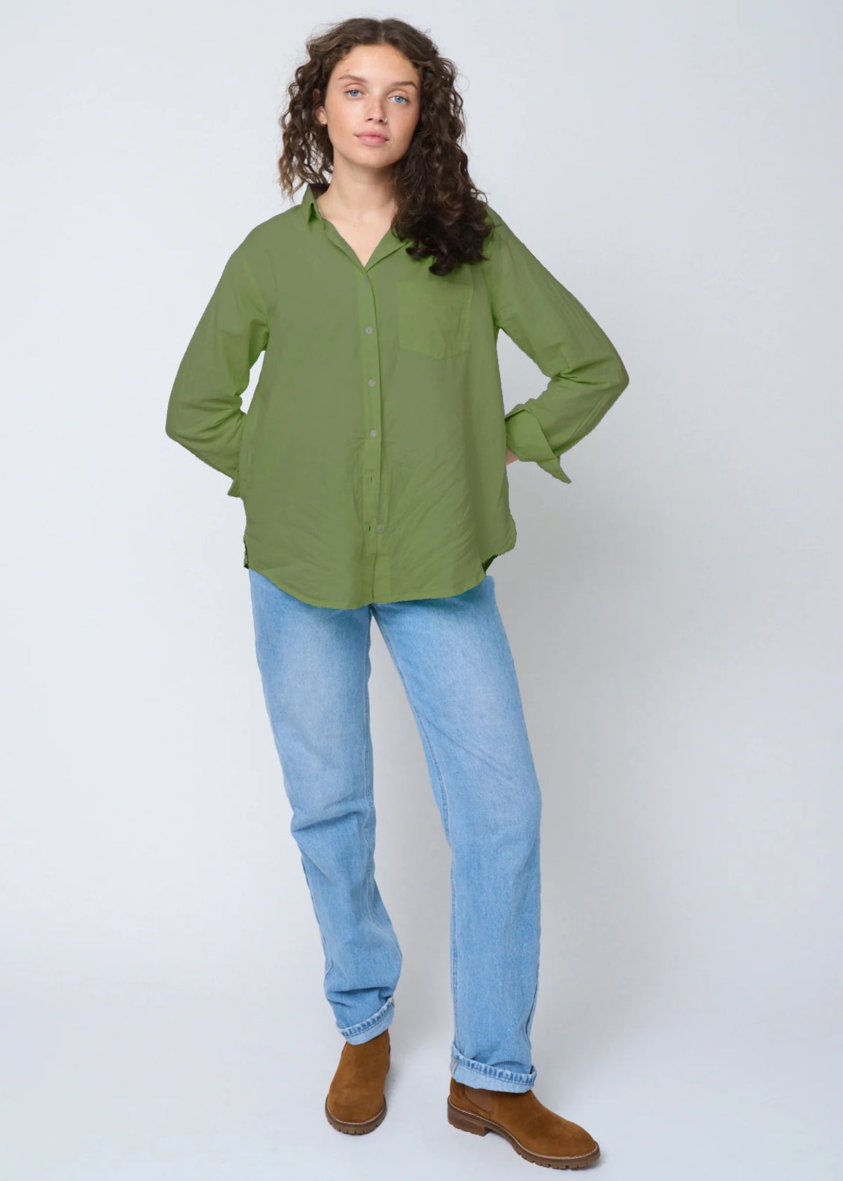 Good boyfriend shirt Olive
