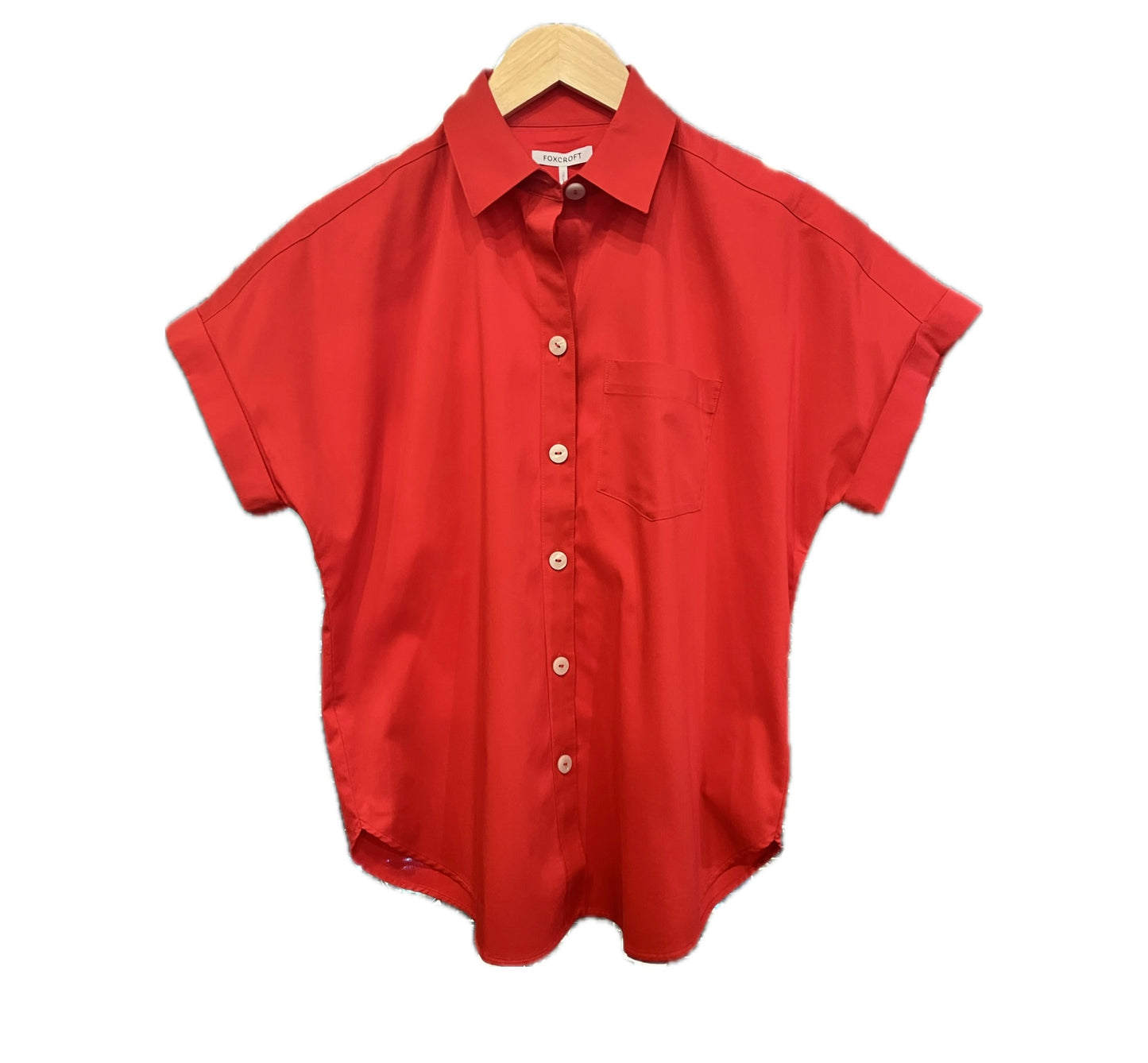 Abigail No-Iron Top-Red