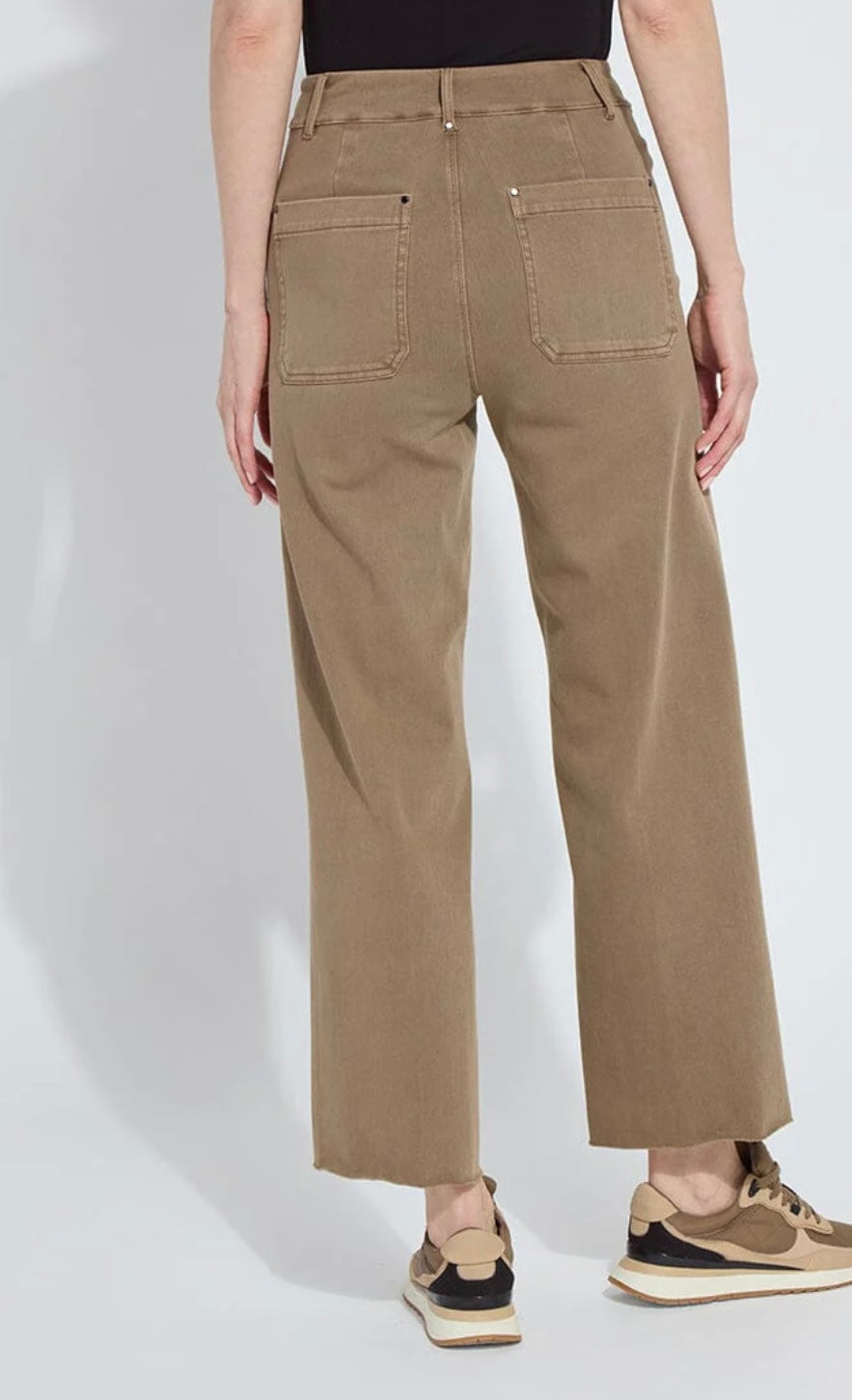Erin Hi-Waist Denim-Antique Olive (Green)