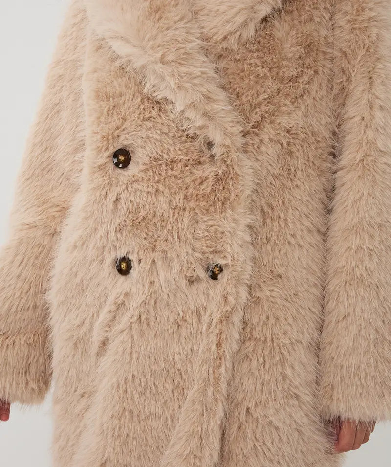 Faux Fur Long Coat