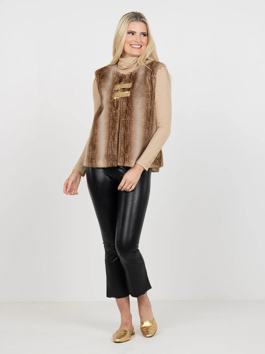 Roxy Vest-Faux Fur
