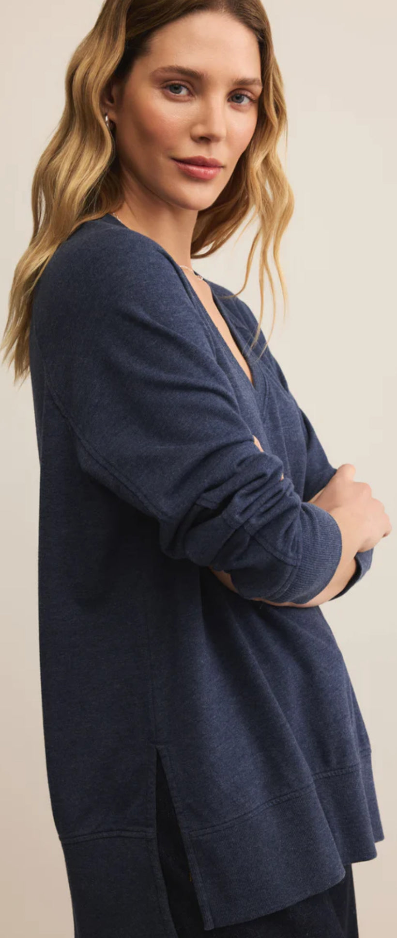 Weekender V Neck - Blue Sapphire